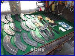 100 pc+ Lot Vintage Aurora Model Motoring Slot Car Track Accessories Daredevil