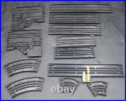 12pc 1960s Aurora USA LOCK & JOINER Single Lane Junction Turn Off HO Slot Car