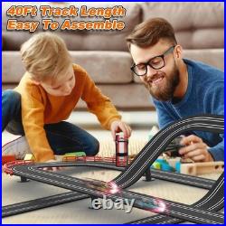 143 Slot Car Racing Track Set 40ft Electric with 4 Cars Kids Racing Toy