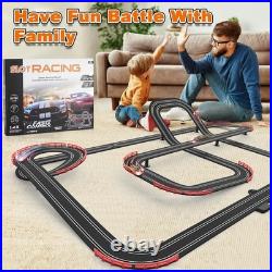 143 Slot Car Racing Track Set 40ft Electric with 4 Cars Kids Racing Toy