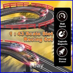 143 Slot Car Racing Track Set 40ft Electric with 4 Cars Kids Racing Toy