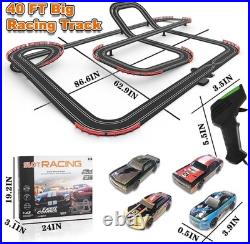 143 Slot Car Racing Track Set 40ft Electric with 4 Cars Kids Racing Toy