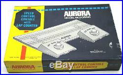 15pc Vintage 1960s Aurora Model Motoring HO Lot Track+Accessories Made In USA