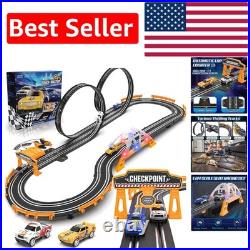 18ft Slot Car Race Track Set with 4 High-Speed Cars Ultimate Racing Gift