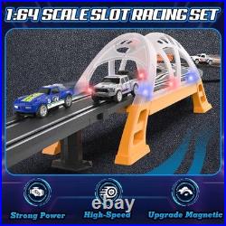 18ft Slot Car Race Track Set with 4 High-Speed Cars Ultimate Racing Gift