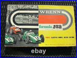 1960's Wrenn Formula 152 2 Car Set With Track 152 Slot Used Boxed