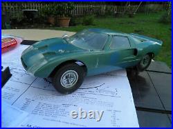 1960s Cox Gas Outdoor Track (Boxed)+GT40 & Corvette 1/20th scale And accessories