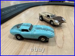 1960s Slot Car Track with 2 cars All American 500 Hill Climb Model Motoring