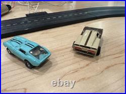 1960s Slot Car Track with 2 cars All American 500 Hill Climb Model Motoring