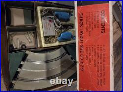1966 MONOGRAM Lemans Road Race Slot Car & Track Set Ford GT Ferrar Original Box