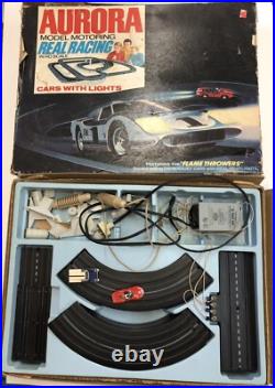 1970 Aurora Model Motoring Real Racing Track HO Scale With 2 Cars See Condition