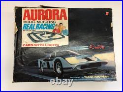 1970 Aurora Model Motoring Real Racing Track HO Scale With 2 Cars See Condition