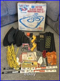 1970s Aurora AFX HO Slot Car Race Track Set Custom Classic Marathon INCOMPLETE