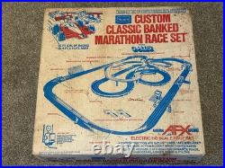 1970s Aurora AFX HO Slot Car Race Track Set Custom Classic Marathon INCOMPLETE