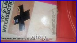 1972,1974,1979 Avrora AFX Flax, Starter, 90° 2lane Intersection Track