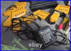 1977 Tyco Nite-Glow Empire 1000 Slot Car Set HUGE 50ft+ Track Original Owner