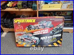 1980 Matchbox Slot Car TYRONE MALONE DIESEL DARE DEVIL RACE N CHASE SLOTCAR SET
