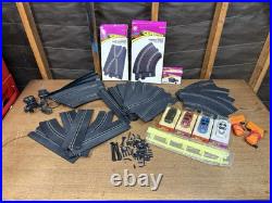 1980s Bachmann SuperTrax 1/32 Slot Car Racing Lot With 4 Cars, Tracks, Remotes +