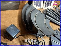 1980s Bachmann SuperTrax 1/32 Slot Car Racing Lot With 4 Cars, Tracks, Remotes +