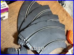 1980s Bachmann SuperTrax 1/32 Slot Car Racing Lot With 4 Cars, Tracks, Remotes +