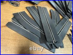 1980s Bachmann SuperTrax 1/32 Slot Car Racing Lot With 4 Cars, Tracks, Remotes +