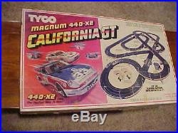 1983 Tyco 440 Slot Car California GT Race Set with EXTRA Track
