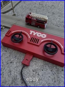 1983 US-1 Trucking Fire Alert! Set 3214 Tyco Electric HO Slot Track As Is