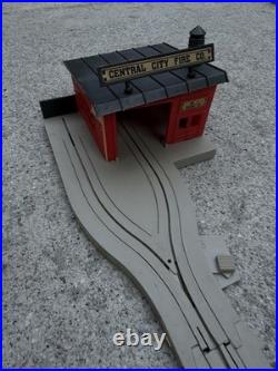 1983 US-1 Trucking Fire Alert! Set 3214 Tyco Electric HO Slot Track As Is