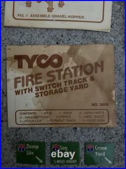 1983 US-1 Trucking Fire Alert! Set 3214 Tyco Electric HO Slot Track As Is
