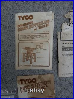 1983 US-1 Trucking Fire Alert! Set 3214 Tyco Electric HO Slot Track As Is