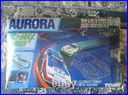 1986 Tomy AURORA Nissan Race Set Z-Max Rally #8606 AFX TURBO Slot Cars 28' Track