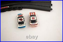 1989 AFX Tomy Speed Hook Drift Track + 2 Super G-Plus Cars -Citgo 21 & Zerex 9
