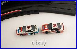 1989 AFX Tomy Speed Hook Drift Track + 2 Super G-Plus Cars -Citgo 21 & Zerex 9