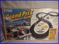 1989 Tyco Grand Prix Formula-1 Racing Slot Car Racing Track WithCars