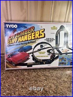 1989 Vintage Tyco Sky Climber Cliff Hangers Slot Car Track In Box 6229 98% Test