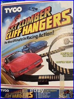 1989 Vintage Tyco Sky Climber Cliff Hangers Slot Car Track In Box No. 6229 XLNT