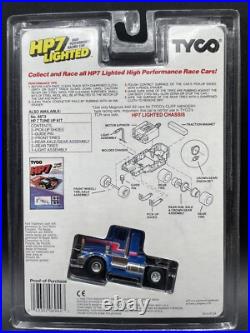 1990 Tyco HP7 LIGHTED BLUE PETERBILT TRACTOR 6944 HO free ship AFX Slot Track