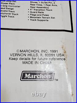 1991 RARE VINTAGE MARCHON Slot Car Race Track Pro Tour Cup MR-1 Tyco OPEN BOX