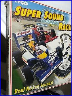 1992 Tyco 6209 Super Sound Electric Racing Slot Car Track NOS SEALED F1 INDY