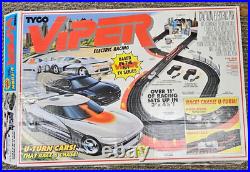 1994 Tyco Viper U-Turn Electric Racing Slot Cars Track Set Complete WITH Cars