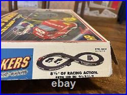 1995 Tyco Lighted Stockers Slot Car Race Track 663 HP Racing Cars Works READ