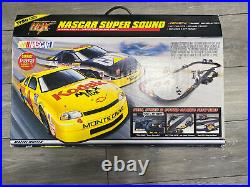 1998 Tyco NASCAR Super Sound Slot Car Race Set Track Mattel COMPLETE TESTED