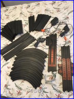 2 Vintage Aurora Afx Race Slot sets Ghost Racer Squeeze Track Set 6 Cars F1 More