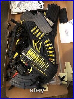 2 boxes-Tyco Magnum 440-X2 4-Lane Slot Car Track Complete Set withadtl track/cars