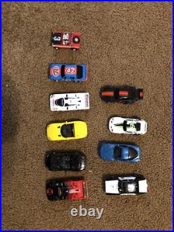 2 boxes-Tyco Magnum 440-X2 4-Lane Slot Car Track Complete Set withadtl track/cars