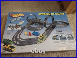 2003 Hot Wheels Streets Of Glory Slot Car Track Honda Civic Toyota Supra New