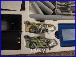 2003 Hot Wheels Streets Of Glory Slot Car Track Honda Civic Toyota Supra New