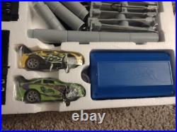 2003 Hot Wheels Streets Of Glory Slot Car Track Honda Civic Toyota Supra New