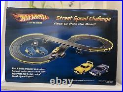 2005 Hot Wheels Street Speed Challenge Slot Car Track Charger & Superbird New