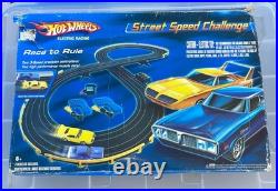2005 Hot Wheels Street Speed Challenge Slot Car Track Charger & Superbird open b
